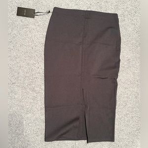 Gray pencil skirt